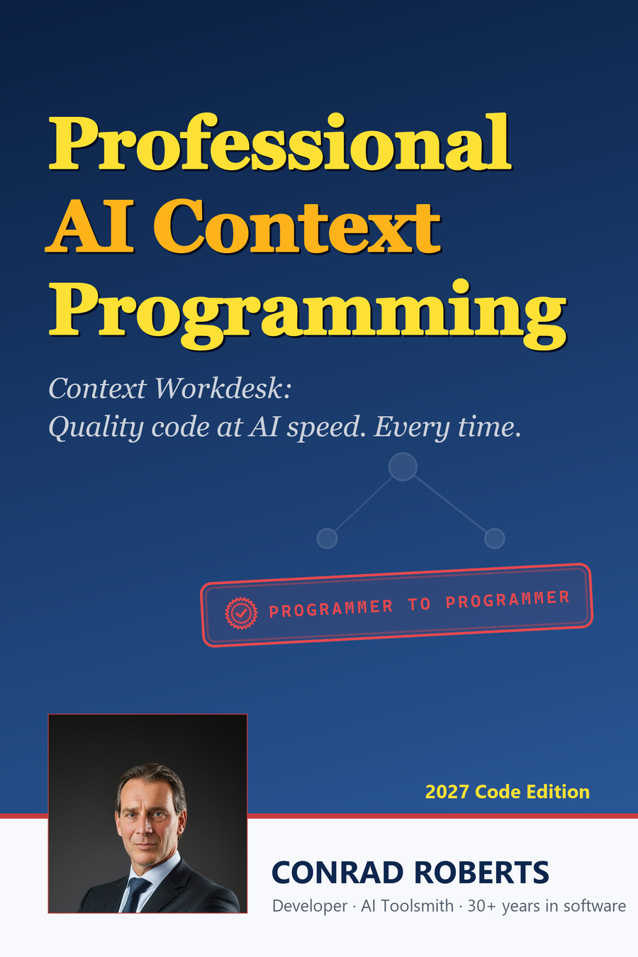 Professional AI Context Programming — book cover design