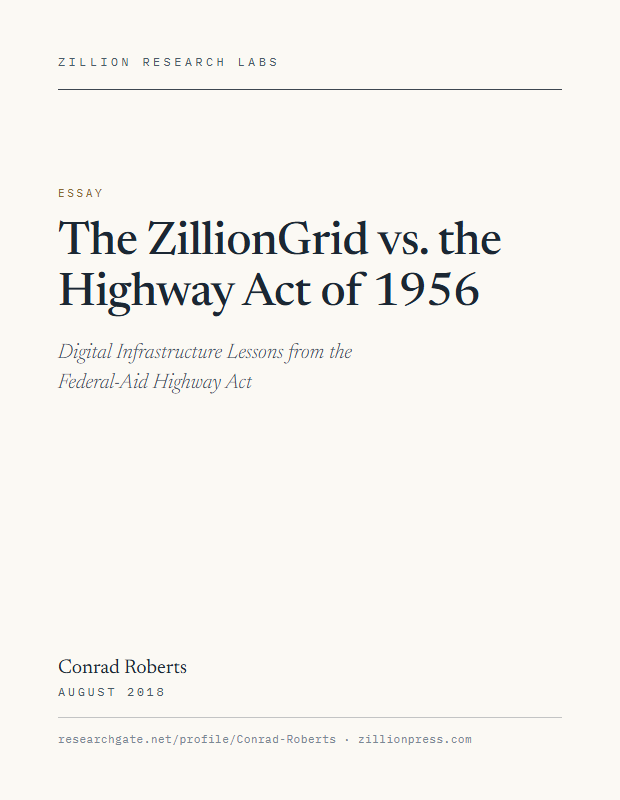 The ZillionGrid vs the Highway Act of 1956 — title page