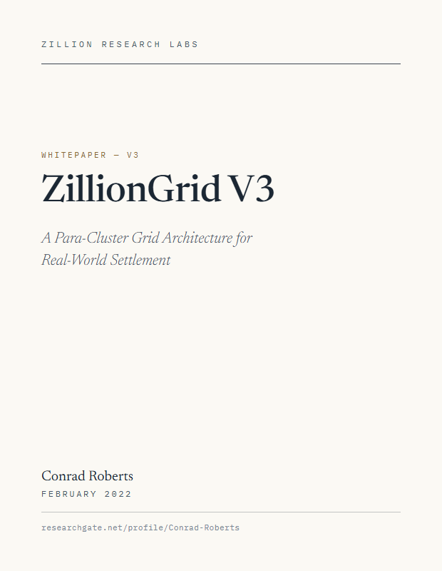 ZillionGrid V3 whitepaper — title page