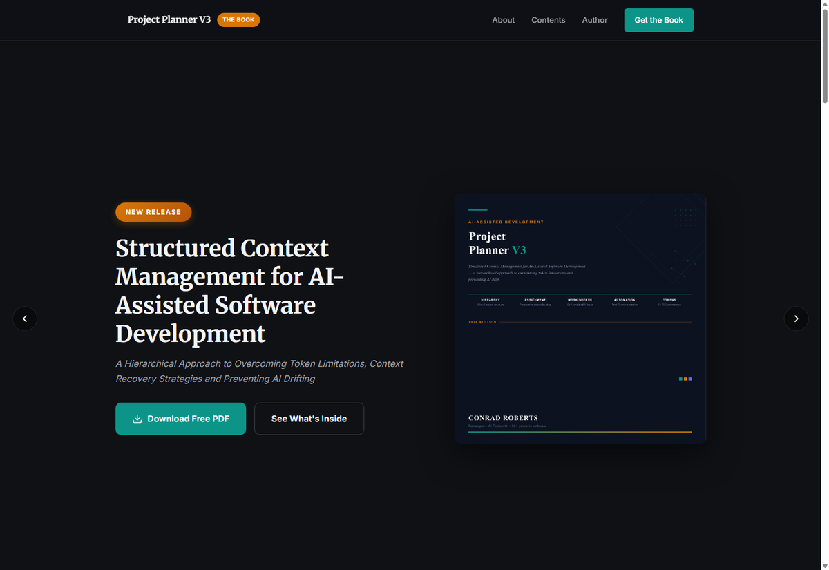 projectplannerv3.com — Structured Context Management for AI-Assisted Software Development